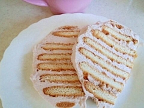 子どもと作れる 簡単ビスケットケーキ レシピ 作り方 By Enceladus 楽天レシピ